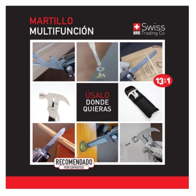 MARTILLO SWISS NATURE LABS MULTIFUNCIÓNAL 13 EN 1 - 7