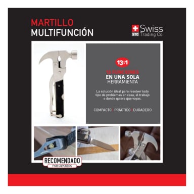 MARTILLO SWISS NATURE LABS MULTIFUNCIÓNAL 13 EN 1 - 8