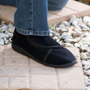 PANTUFLAS UNISEX SWISS NATURE LABS NEGRO COMFY WRAPS AJUSTABLES UNITARIA - 9