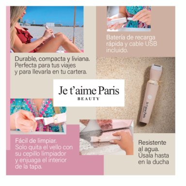 DEPILADORA SWISS NATURE LABS JE T’AIME PARIS PORTATIL UNITARIO - 6
