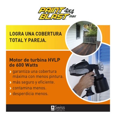 PISTOLA SWISS TRADING CO PINTAR PAINT BLAST 4X4 MAX - 5