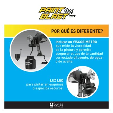 PISTOLA SWISS TRADING CO PINTAR PAINT BLAST 4X4 MAX - 6