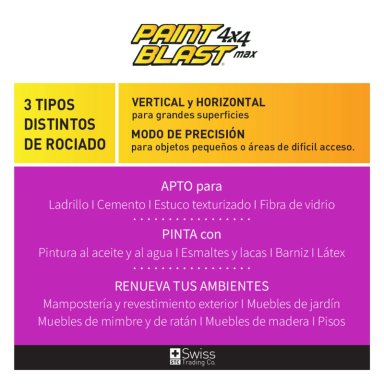 PISTOLA SWISS TRADING CO PINTAR PAINT BLAST 4X4 MAX - 7