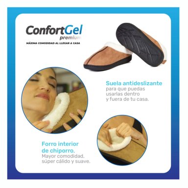 CONFORT GEL - ZAPATILLA DE DESCANSO - AZUL - 7