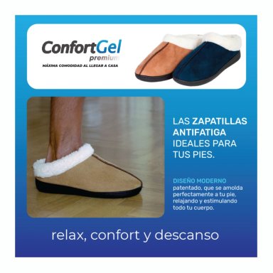2 CONFORT GEL - ZAPATILLA DE DESCANSO - AZUL - 5