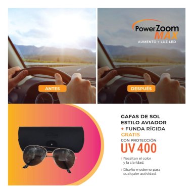POWER ZOOM MAX GAFAS CON LUCES LED INTEGRADAS - 4