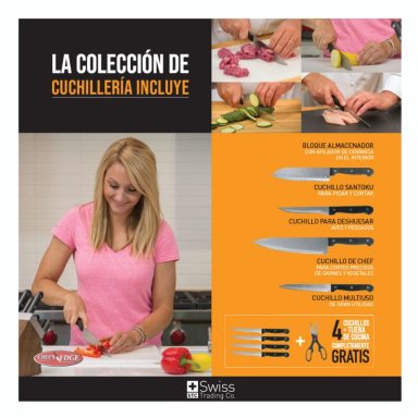 SET DE CUCHILLOS DE COCINA PROFESIONALES INCLUYE AFILADOR 10 PIEZAS - 6