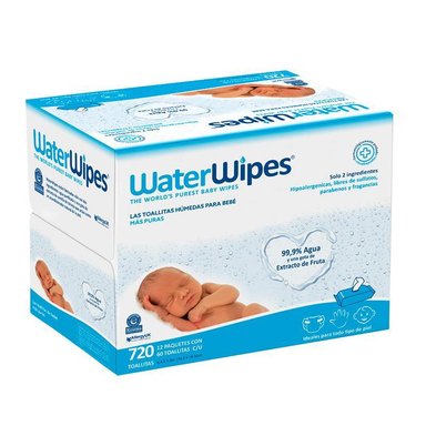 TOALLITAS HÚMEDAS BIODEGRADABLES WATERWIPES 720 UND - 1