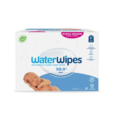 TOALLITAS HÚMEDAS BIODEGRADABLES WATERWIPES 720 UND - 2