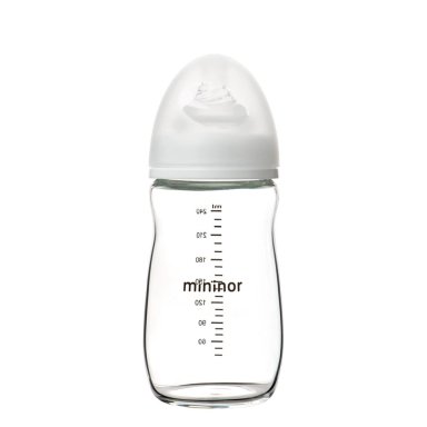 MAMADERA MININOR VIDRIO 240ML - 1
