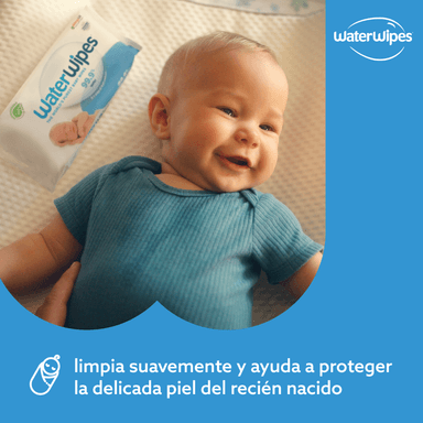 TOALLITAS HÚMEDAS BIODEGRADABLES 3X60 UNS WATERWIPES 180 UND - 7