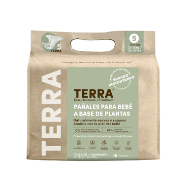 PAÑALES TERRA BIODEGRADABLES 16 UND TALLA XG - 2