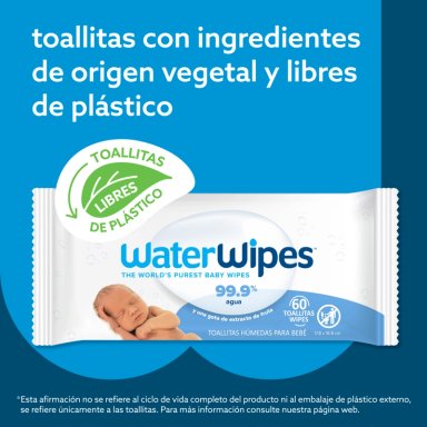 TOALLITAS HÚMEDAS BIODEGRADABLES WATERWIPES 720 UND - 5
