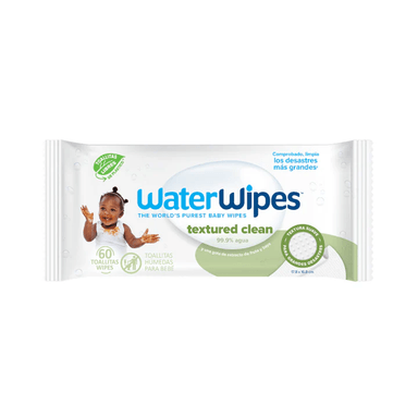 TOALLITAS HUMEDAS WATERWIPES TEXTURED CLEAN 60 UNIDADES - 1