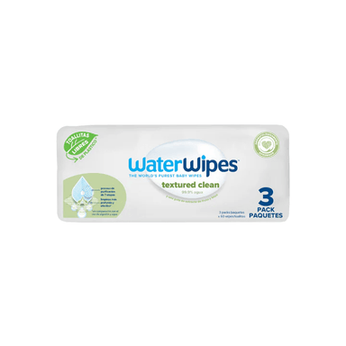 TOALLITAS HUMEDAS WATERWIPES TEXTURED CLEAN 3X60 UNIDADES - 3