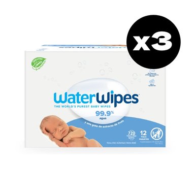TOALLITAS WATERWIPES BIO 3 X MEGA VALUE BOX - 1