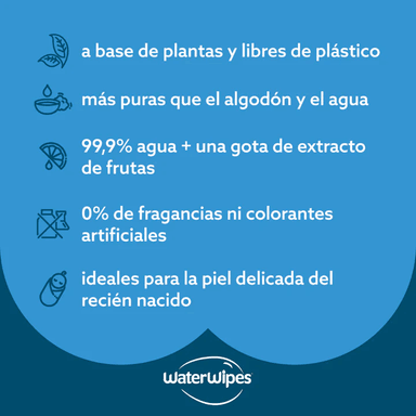 TOALLITAS WATERWIPES BIO 3 X MEGA VALUE BOX - 6