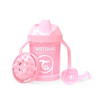 VASO TWISTSHAKE MINI CUP 230ML 4+M PASTEL ROSADO - 1