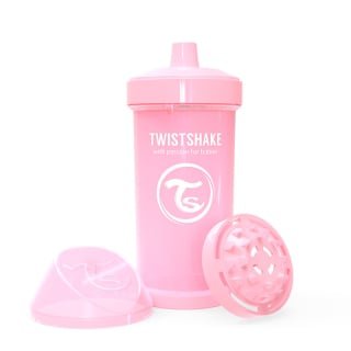 VASO TWISTSHAKE KID CUP 360ML 12+M PASTEL ROSADO - 1