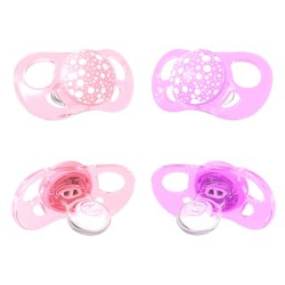 CHUPETES TWISTSHAKE 6+M 2 UNS MORADO PASTEL ROSADO - 1
