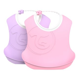 BABEROS TWISTSHAKE ROSADO 4+M 2 UNS MORADO - 1