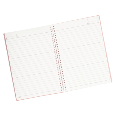 CUADERNO B5 ROSADO PASTEL ANILLADO - 2