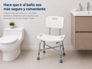 SILLA DE BAÑO MAXCARE SBD016 SOBREPESO BARIATRICA STRONG - 4