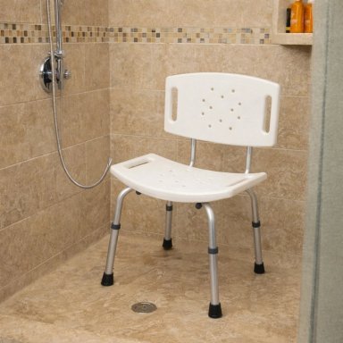 SILLA DE BAÑO MAXCARE SBD012 SILLA BAÑO ESTÁNDAR ALTURA REGULABLE - 5