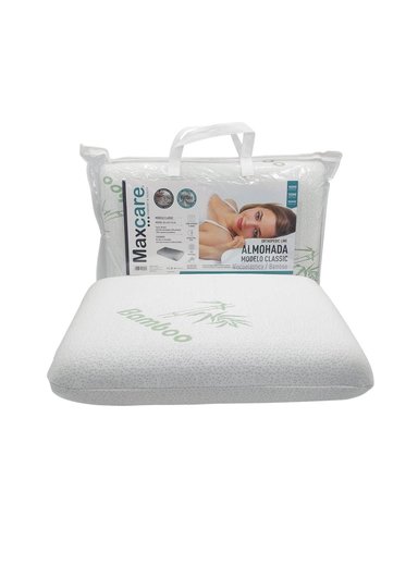 ALMOHADA MAXCARE AVN010 VISCOELASTICA CLASICA BAMBOO 60 X 40 X 12 CM BLANCO - 3