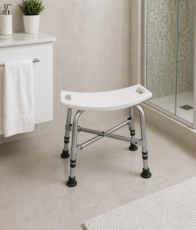 SILLA DE BAÑO DUCHA RECTANGULAR BARIATRICA - 5