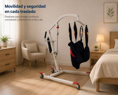 GRÚA GLOMED GPPE010 TRANSFERENCIA PACIENTE ELÉCTRICA 185KLS - 4