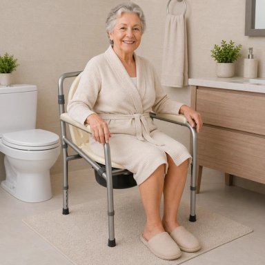 BAÑO PORTÁTIL GLOMED WCP018 WC PLEGABLE ALUMINIO PREMIUM - 3