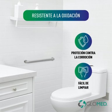 BARRA SEGURIDAD BAÑO CROMADA 80CM - 5