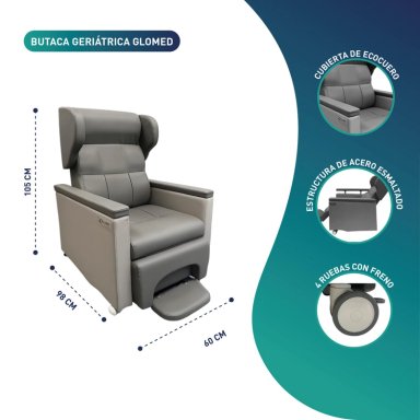 BUTACA GERIÁTRICA GLOMED BGA010 - 2