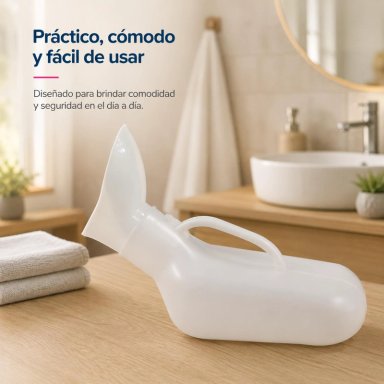 URINARIO PLASTICO MIXTO - BLANCO - 3