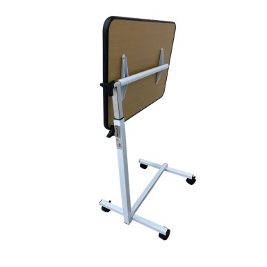 MESA CON RUEDAS AJUSTABLE PARA CAMA CLINICA CAFE . - 4