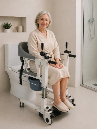 SILLA DE TRANSFERENCIA MULTIFUNCIONAL PARA BAÑO - 6