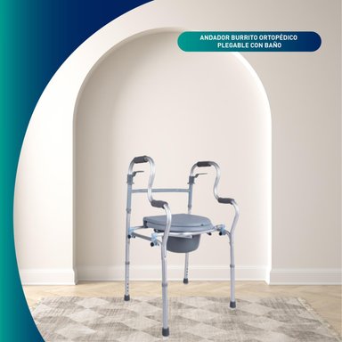 ANDADOR MAXCARE APB010 BURRITO PLEGABLE CON BAÑO 3 EN 1 - 4