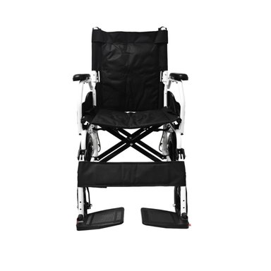 SILLA DE RUEDAS DE TRANSPORTE GERIATRICA ULTRA LIVIANA GRIS - 3