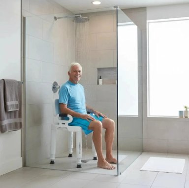 SILLA DE BAÑO DUCHA CON ALTURA REGULABLE - 3