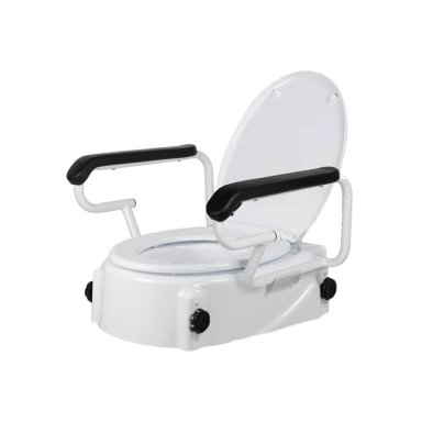 ALZADOR DE BAÑO CON APOYABRAZOS ABATIBLE Y TAPA CON 4 FIJACIONES - 3