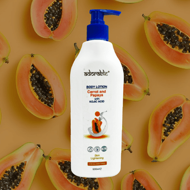 ADORABLE LOCIÓN CORPORAL PAPAYA CARROT & ACIDO KOJICO 500 ML - 3