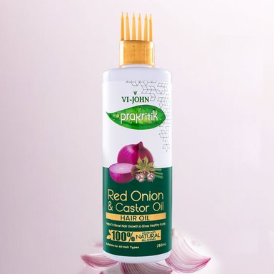PRAKRITIK ACEITE CAPILAR CEBOLLA ROJA Y CASTOR 250 ML - 2