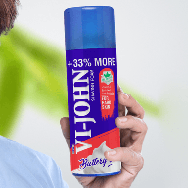VI-JOHN ESPUMA DE AFEITAR PIEL DURA 400 GR - 2