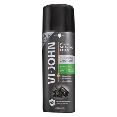 VI-JOHN ESPUMA DE AFEITAR CHARCOAL 200 GR - 1