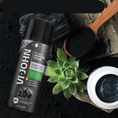 VI-JOHN ESPUMA DE AFEITAR CHARCOAL 200 GR - 2