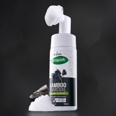 PRAKRITIK JABÓN ESPUMOSO CARBÓN DE BAMBÚ 150 ML - 3