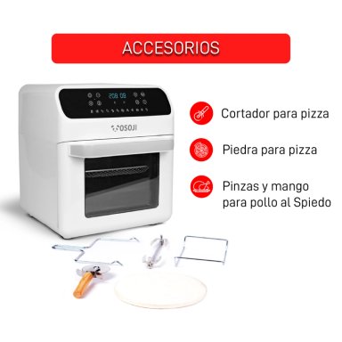 FREIDORA DE AIRE Y HORNO DE PIZZA OSOJI 12 LTS AIR FRYER - 3