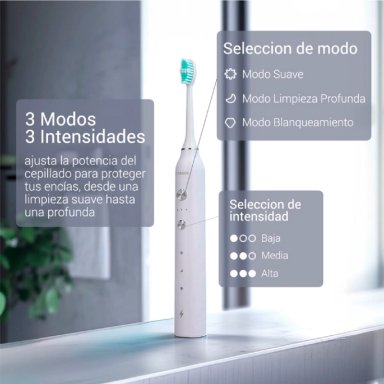 CÉPILLO ELÉCTRICO ULTRASÓNICO RECARGABLE OSOJI T100 - 2