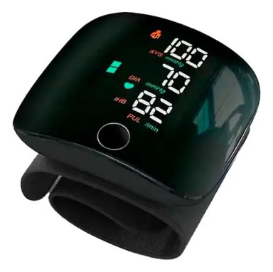 MONITOR DE PRESIÓN ARTERIAL TENSIÓMETRO DE MUÑECA DIGITAL COLOR NEGRO - 1